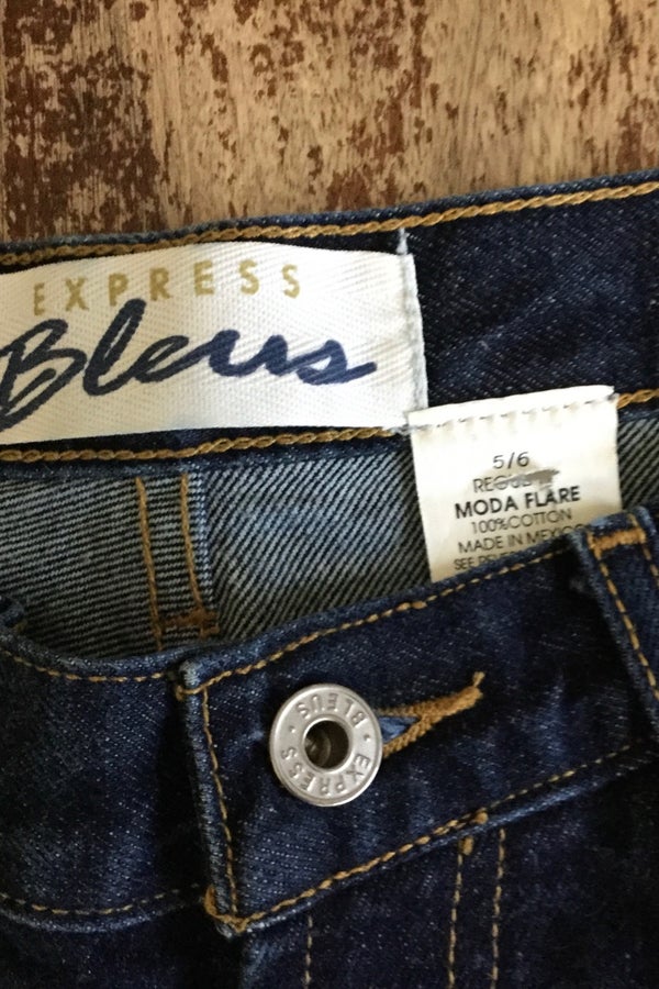 Express 100% Cotton Flare Jeans