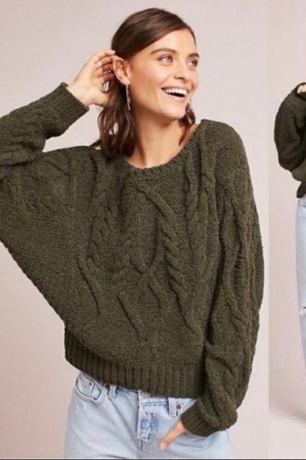 Anthropologie | Sleeping on Snow Chunky Knit Sweat | Nuuly Thrift