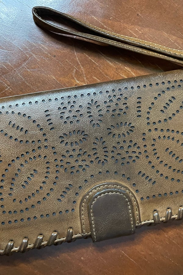 Fossil Crossbody Leather Purse + Bonus Wallet