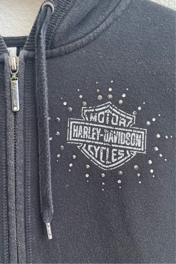 Vintage harley davidson discount zip up hoodie