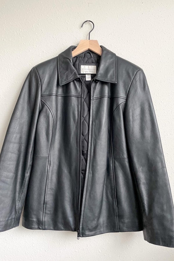 90s leather jacket