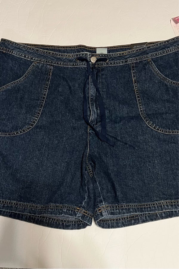 st john's bay womens jean shorts