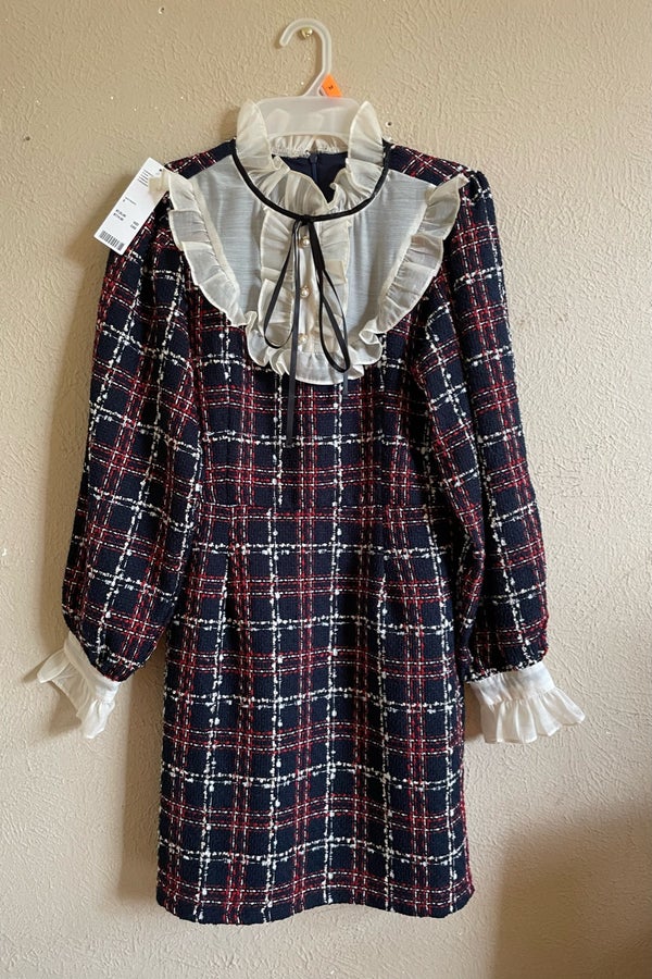Preppy Tweed Mini Dress