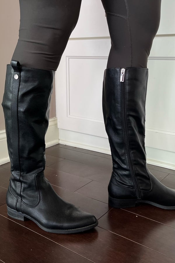 New Calvin Klein black riding boots | Nuuly Thrift