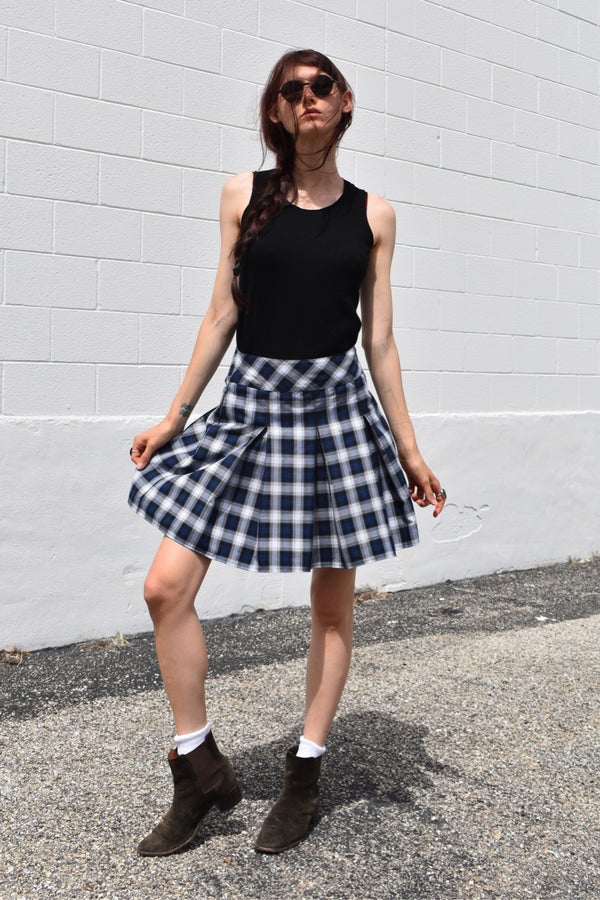 Vintage Plaid Pleated Skirt Nuuly Thrift