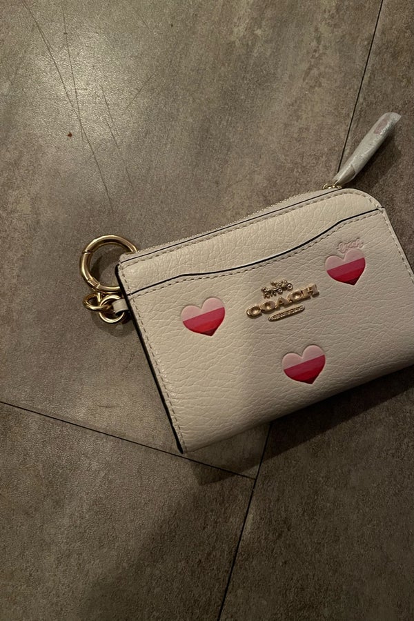 coach heart print card holder, coin purse | Nuuly Thrift
