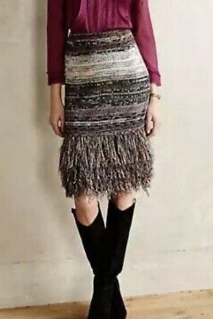 Cecilia Prado fringe sweater skirt 