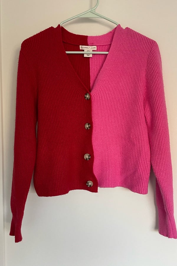 Pink/Red Cardigan