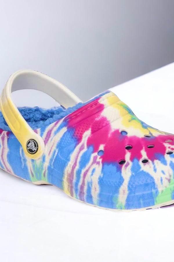 Tie dye fleece online crocs