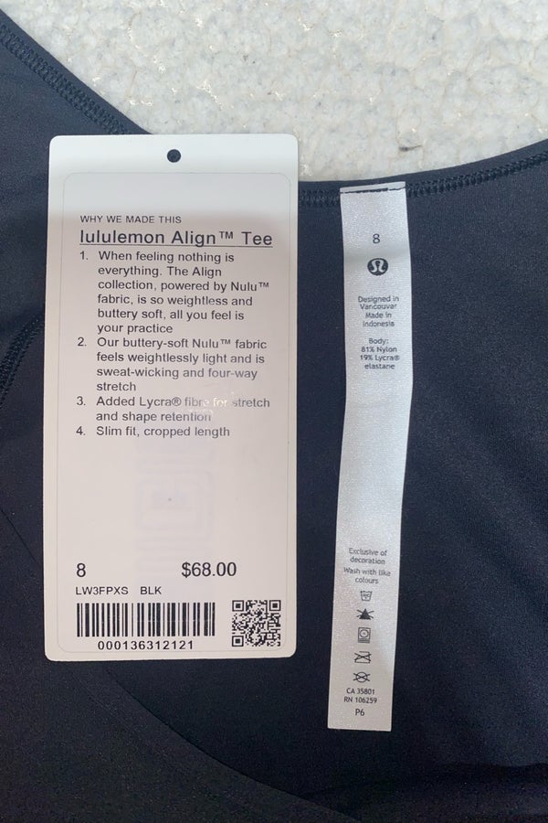 lululemon - Brand New With Tag Black Align Lululemon Leggings on Designer  Wardrobe