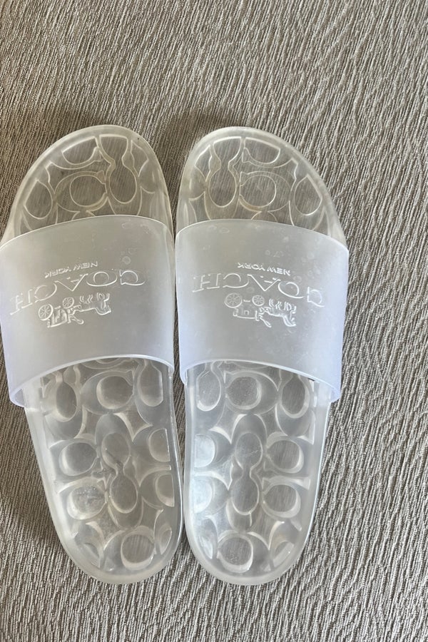 Coach best sale clear slides