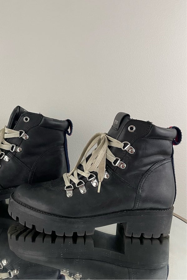 Bam black leather steve madden online