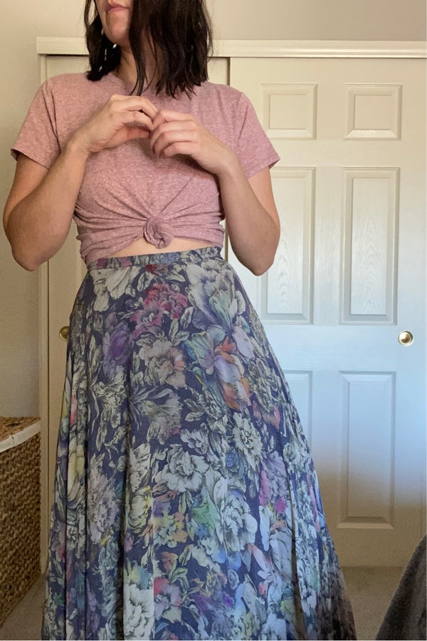 Miele floral 2025 midi skirt