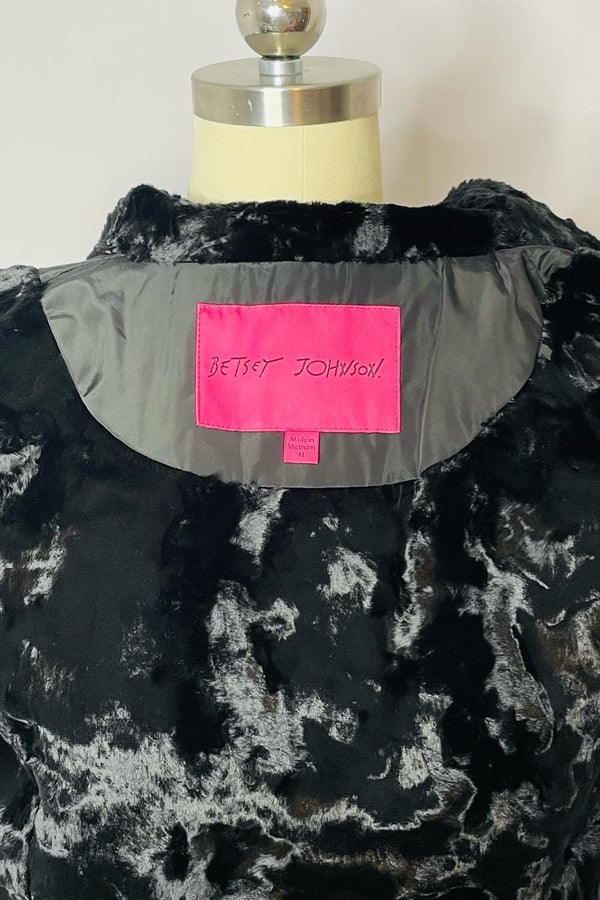 Betsey johnson clearance fur cape