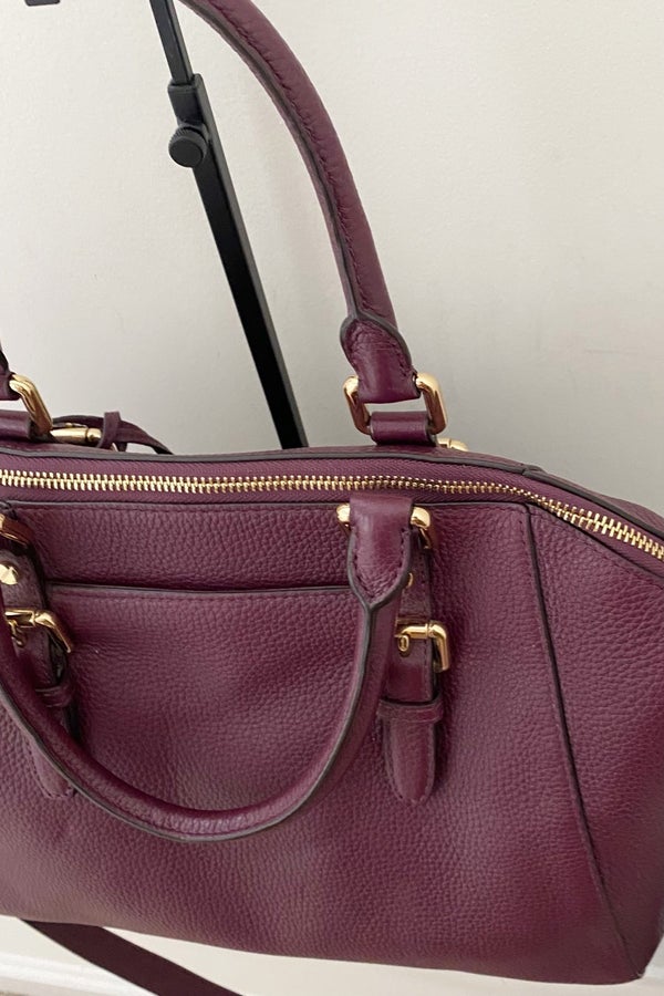 NWT Michael Kors large Ciara leather satchel lilac