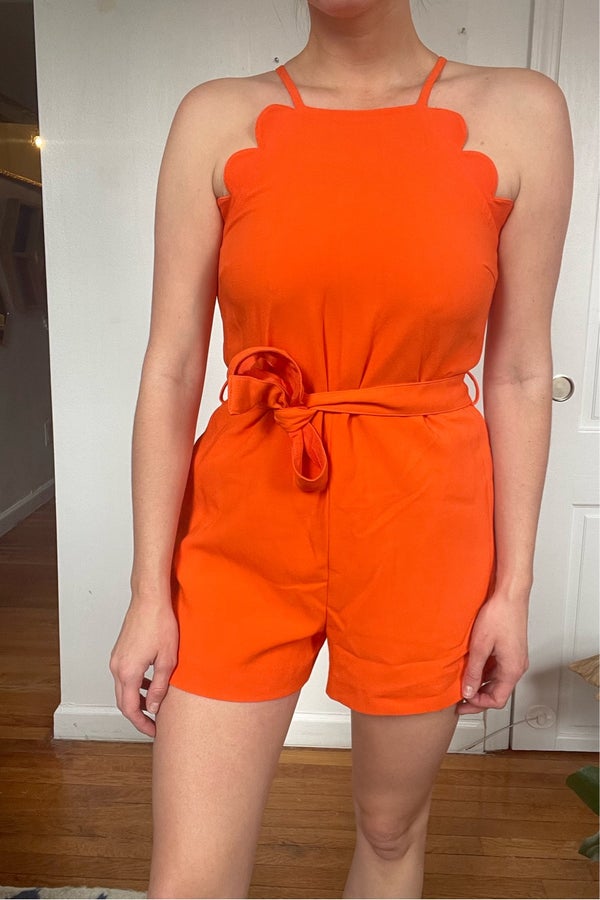 Victoria Beckham for Target Orange Romper | Nuuly Thrift