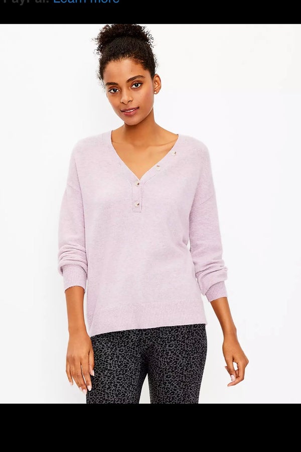 Loft Henley Sweater | Nuuly Thrift