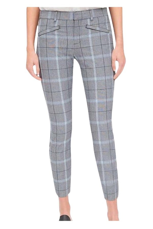Buy Numero women skinny fit stretchable plaid pants grey combo Online |  Brands For Less