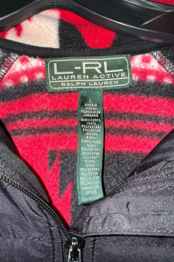LRL Ralph Lauren Active Jacket Womens Large Black