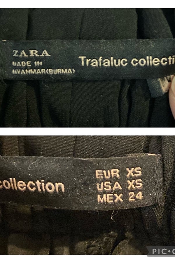 Zara Trafaluc Women's Pants Paper Bag Tie Waist Cr
