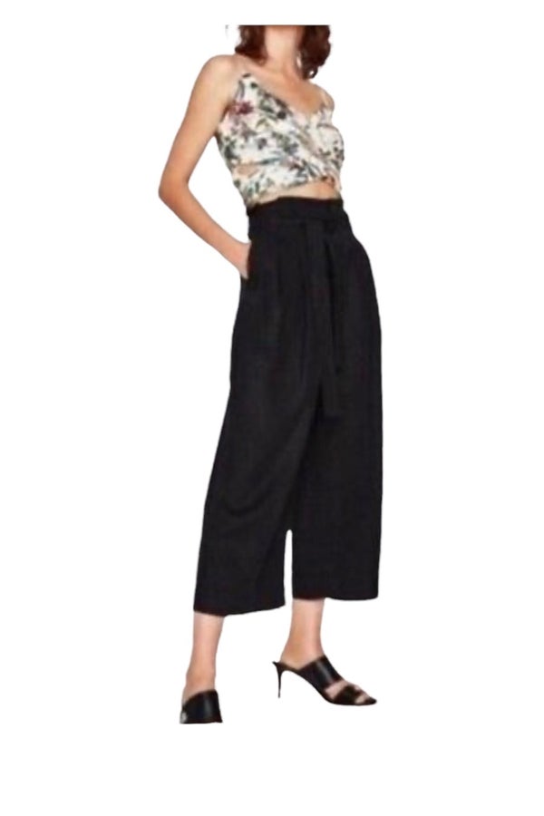 CROPPED FLOWING STRIPED TROUSERS - Culottes-TROUSERS-WOMAN | Retro fashion  vintage, Zara fashion, How to look classy