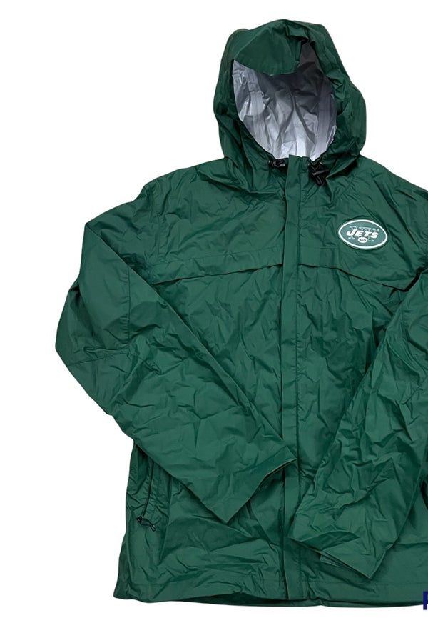 NY Jets NFL Windbreaker Jacket Men Size XL Green