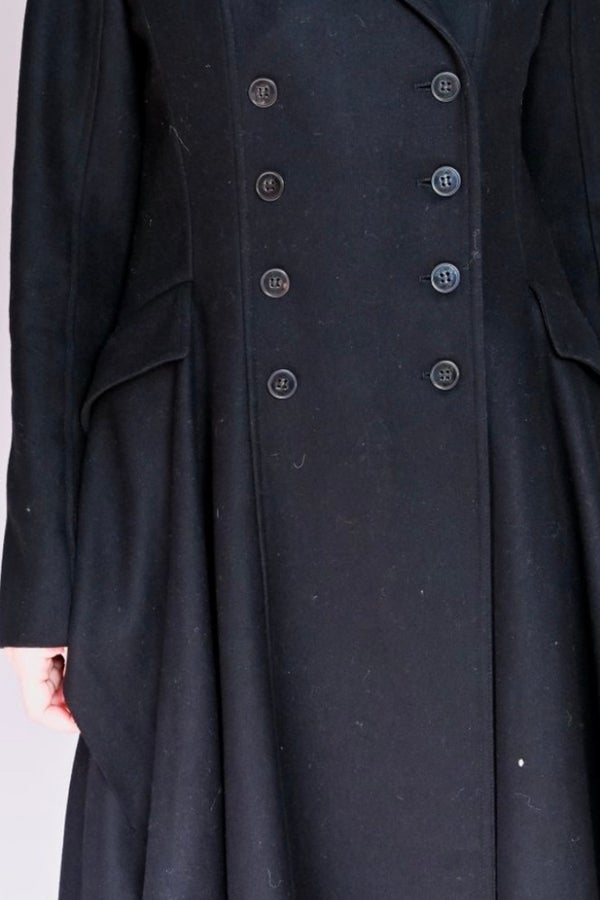 All saints black sales coat