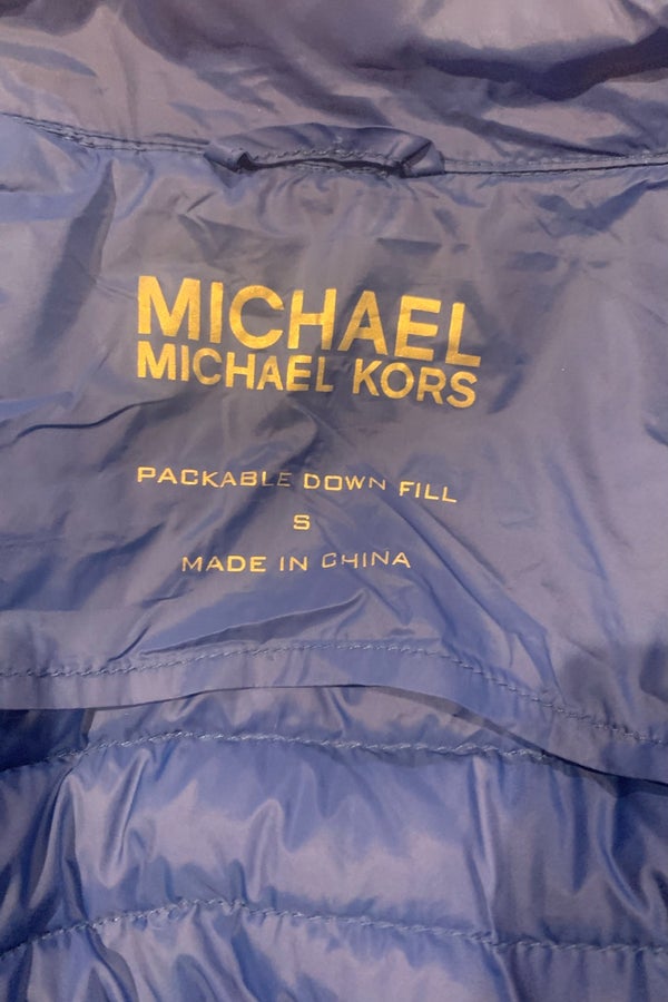 MICHAEL MICHAEL KORS Blue Packable Down-fill Puffe | Nuuly Thrift