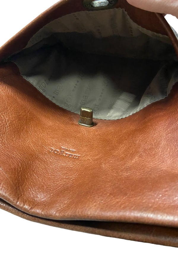 Margot Womens Genuine Leather Shoulder Bag Brown O