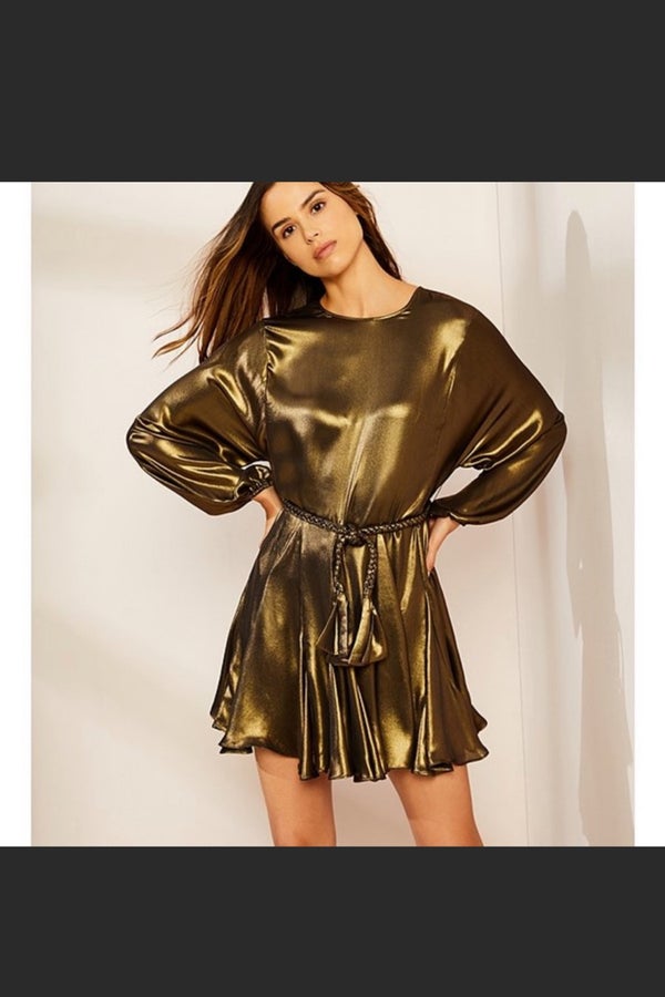 Gianni bini gold outlet dress