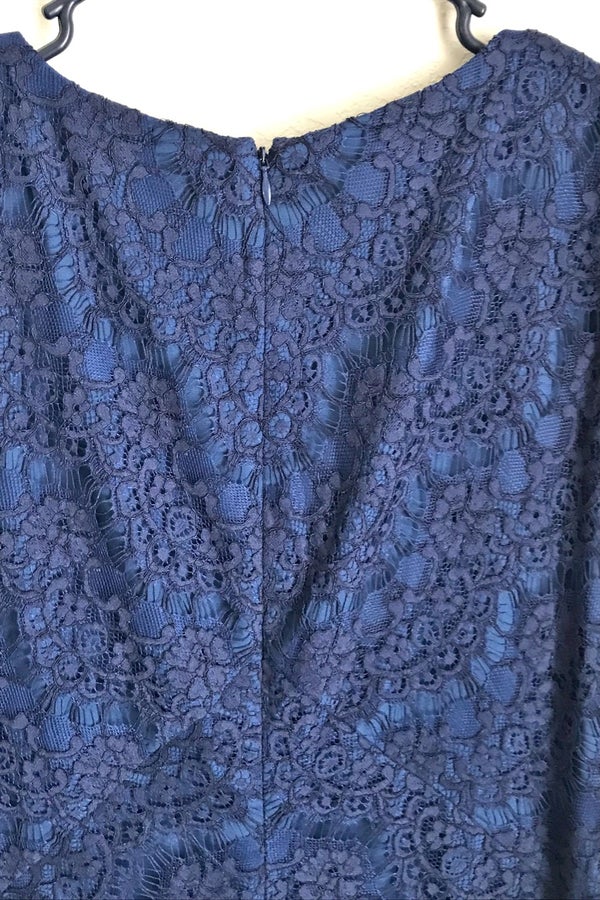 Vince camuto blue outlet lace dress