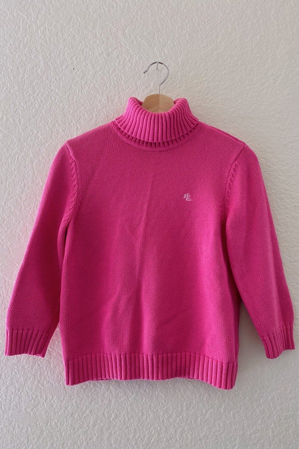 Light Pink & Other Stories Wool and Alpaca Blend Turtleneck Sweater M