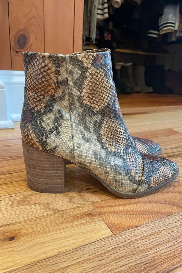 chinese laundry snakeskin booties