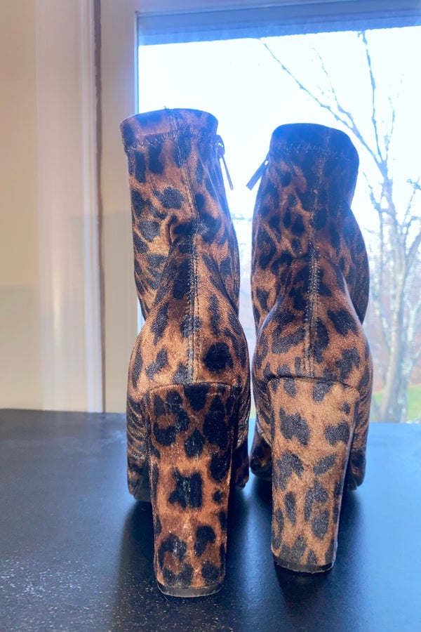 Shop Priceless Cheetah Heel Boots