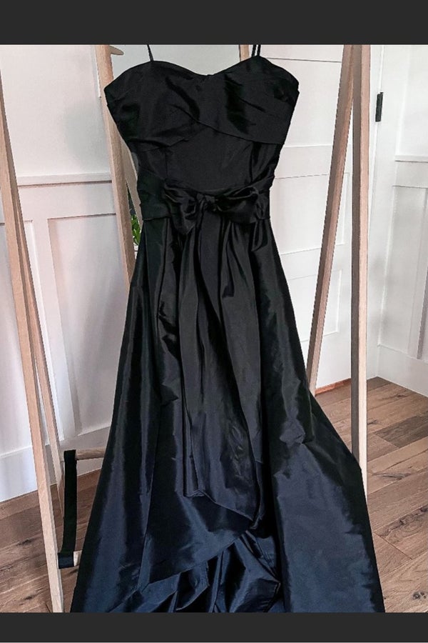 ADRIANNA PAPELL black strapless cocktail gown Nuuly Thrift