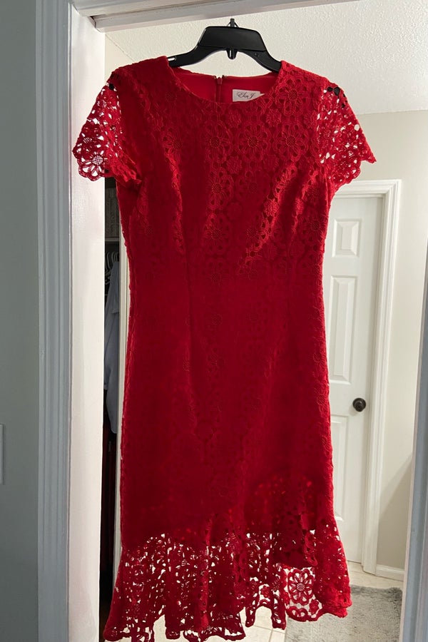 Eliza J red dress Nuuly Thrift