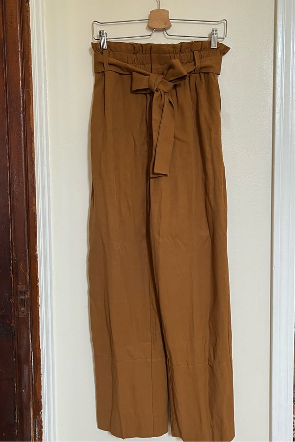 J.Crew brown paperbag wide leg pants Nuuly Thrift