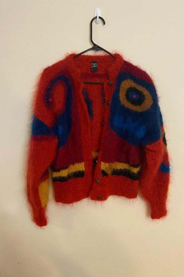 VINTAGE Mohair Artistic Jewel Cardigan | Nuuly Thrift