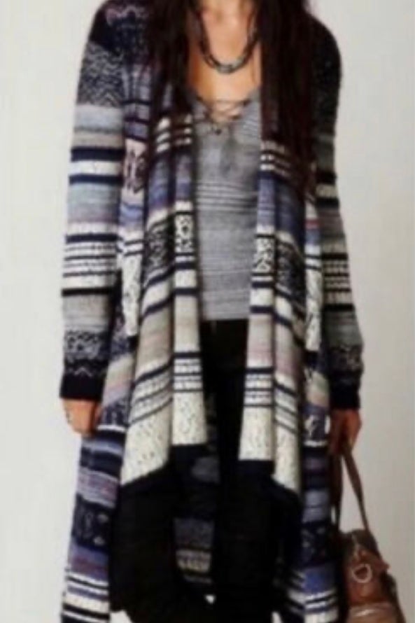 Free people clearance aztec sweater