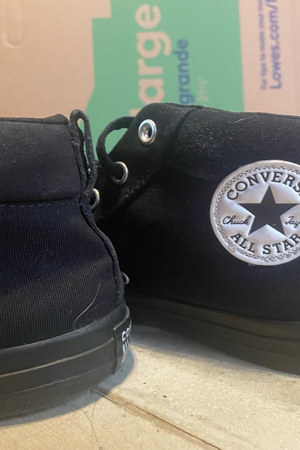 Double thick black Converse chuck Taylor's | Nuuly Thrift