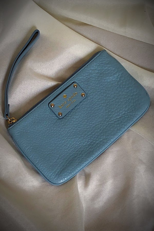 Kate spade blue online wristlet