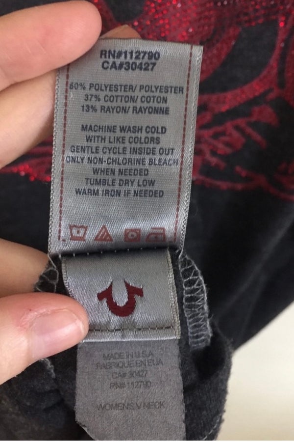 True religion store iron on logo