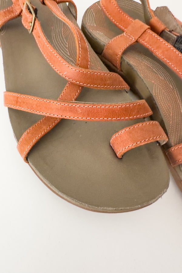 Chaco Dorra Sandal Flamingo Coral Leather Size 7 Nuuly Thrift