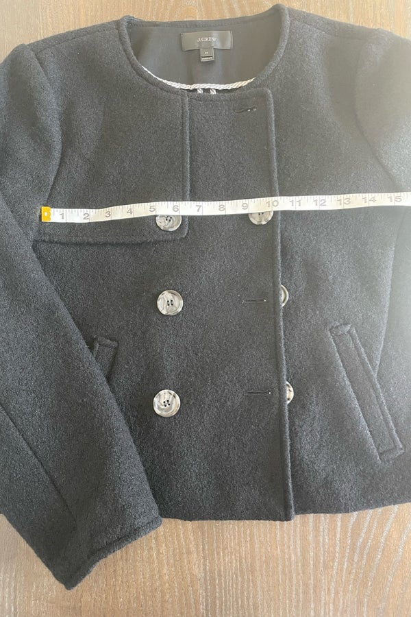 J crew boiled outlet wool jacket