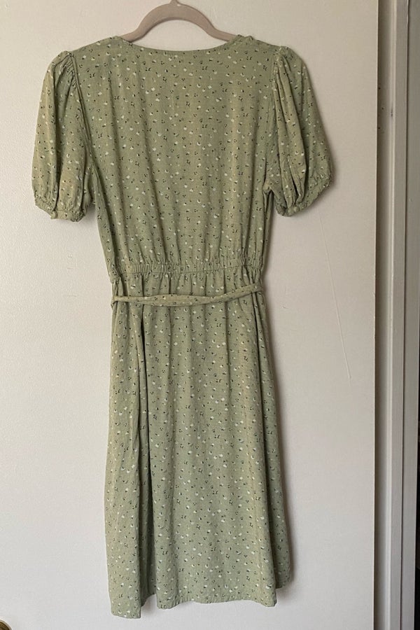 Women's Short Sleeve Shirtdress - Universal Thread Olive Green XS 
