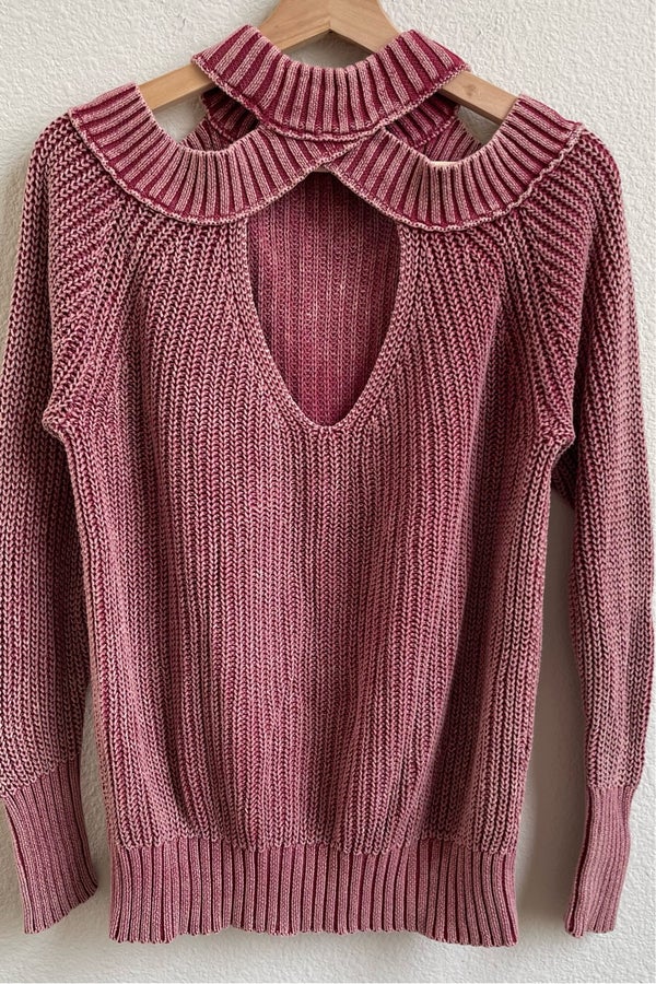 Free people hotsell half moon sweater