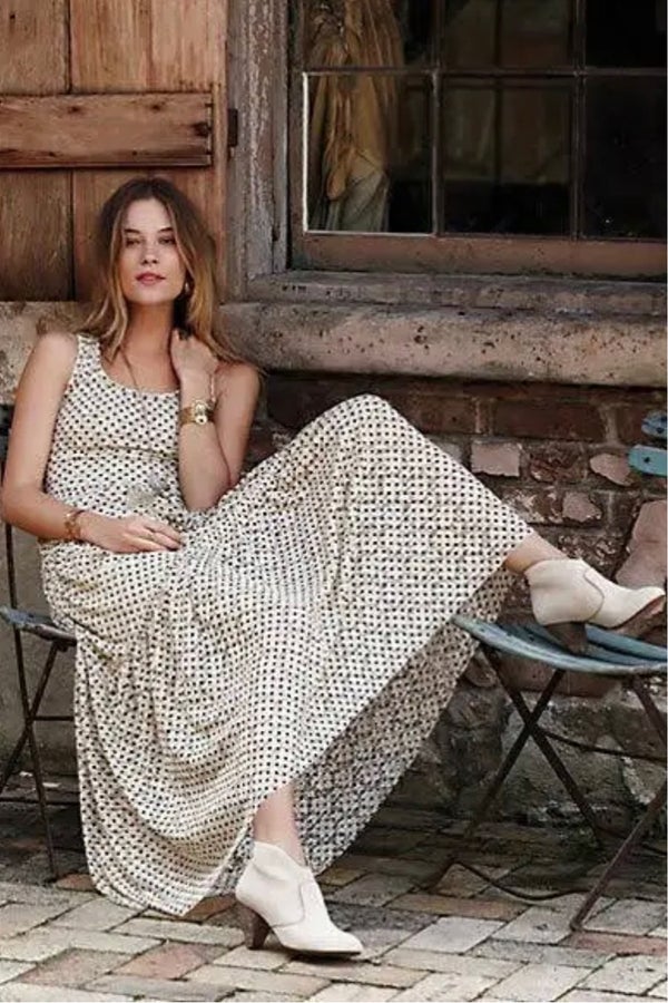 Anthropologie cream clearance dress