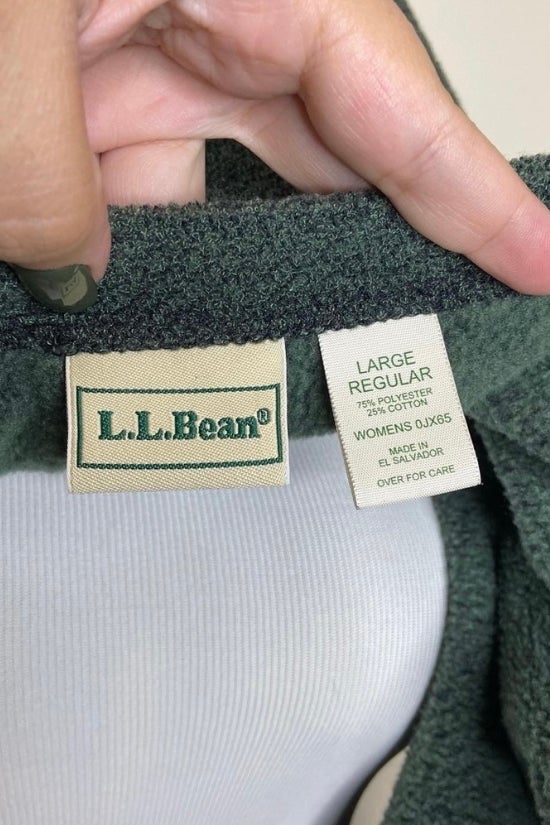 Vintage L.L. Bean Green Button Up Cardigan