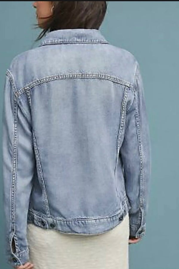 pilcro boyfriend denim trucker jacket