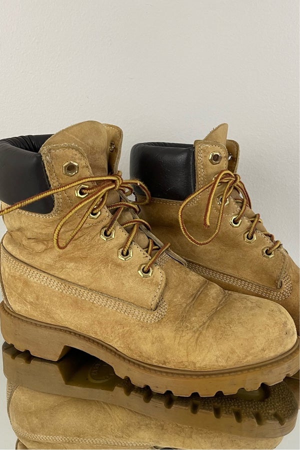 tempo besluiten Verbanning TIMBERLAND Vintage 90s Camel Leather Nubuck Lace U | Nuuly Thrift